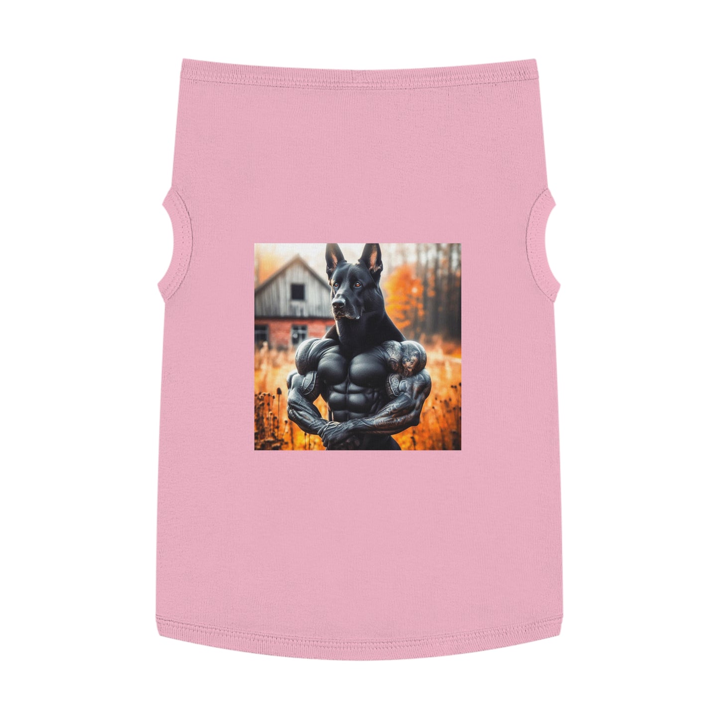 German Shepherd arm muscles shirt Pets Printify XL Pink