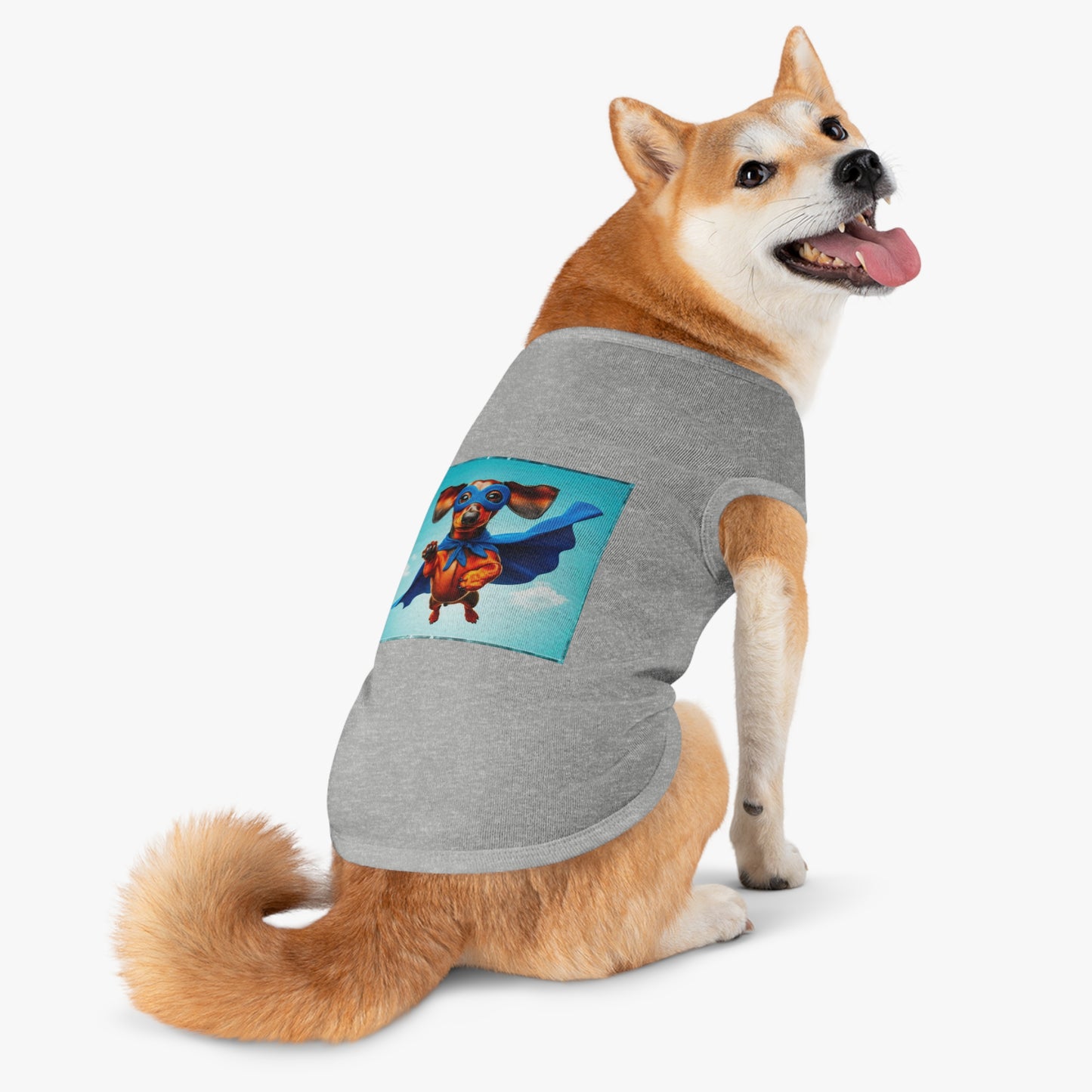 Pet Tank Top Dachshund flying high t shirt
