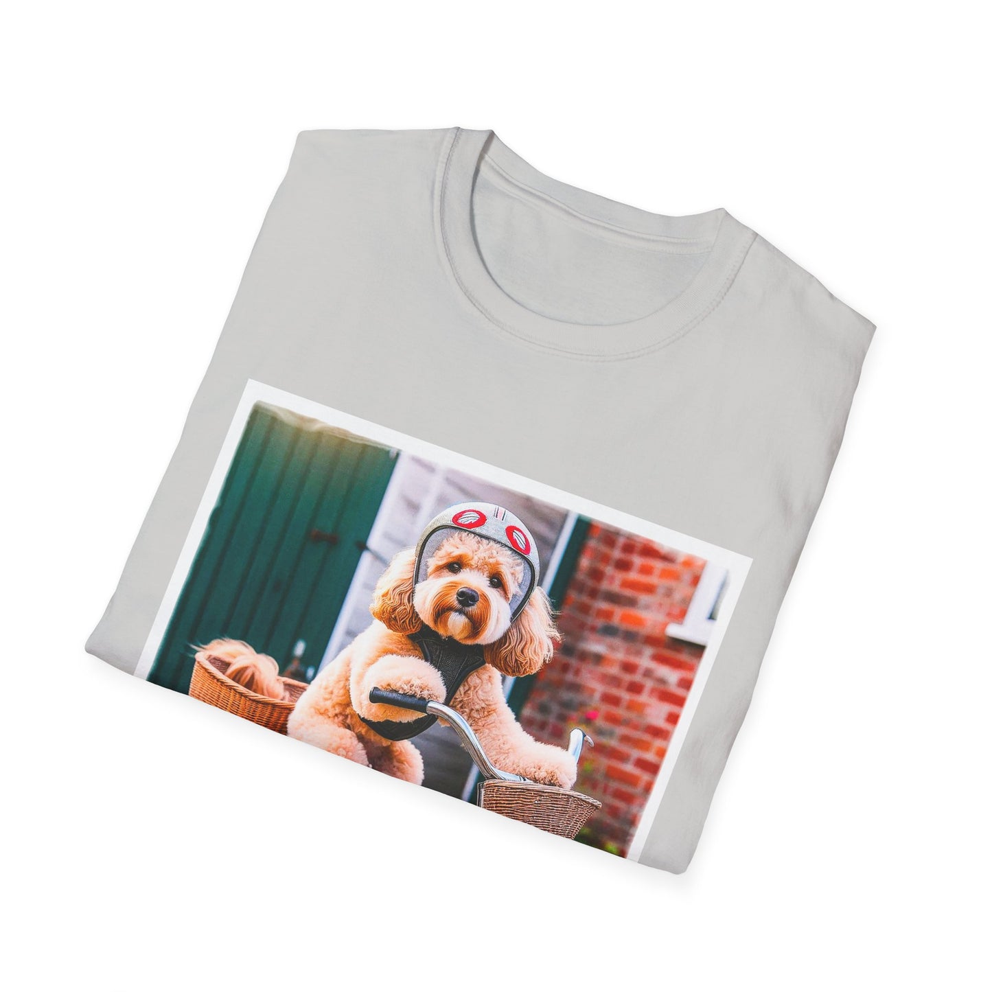 CockerPoo bike sitting t shirt