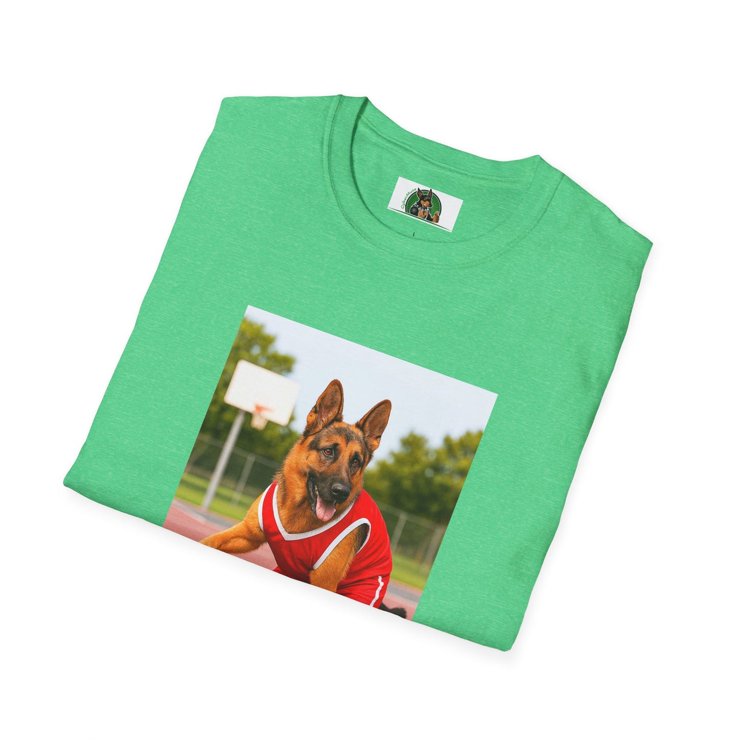 Sports German Shepherd Basketball T-Shirt