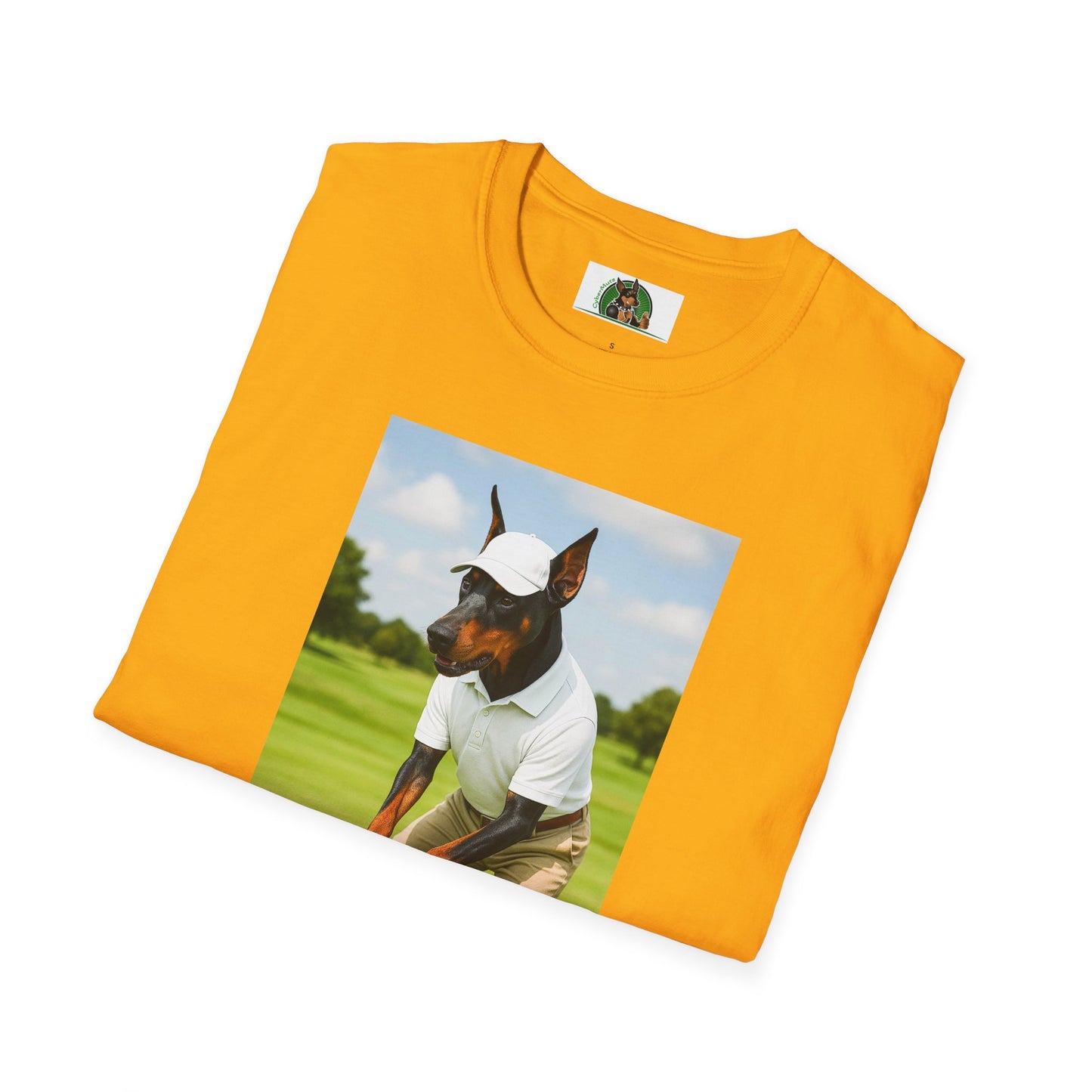 Golf Doberman Sports T-Shirt