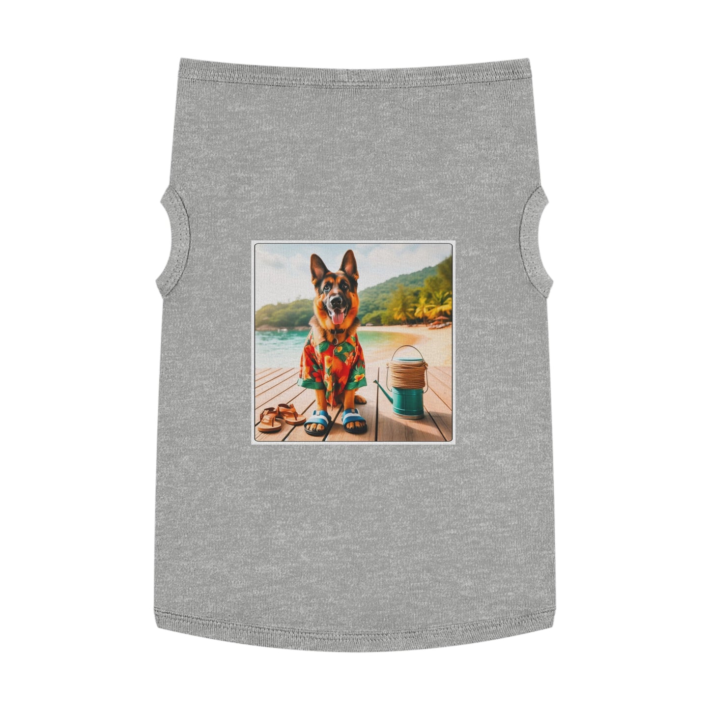 Pet Tank Top German Shepherd Pets Printify XL Heather 