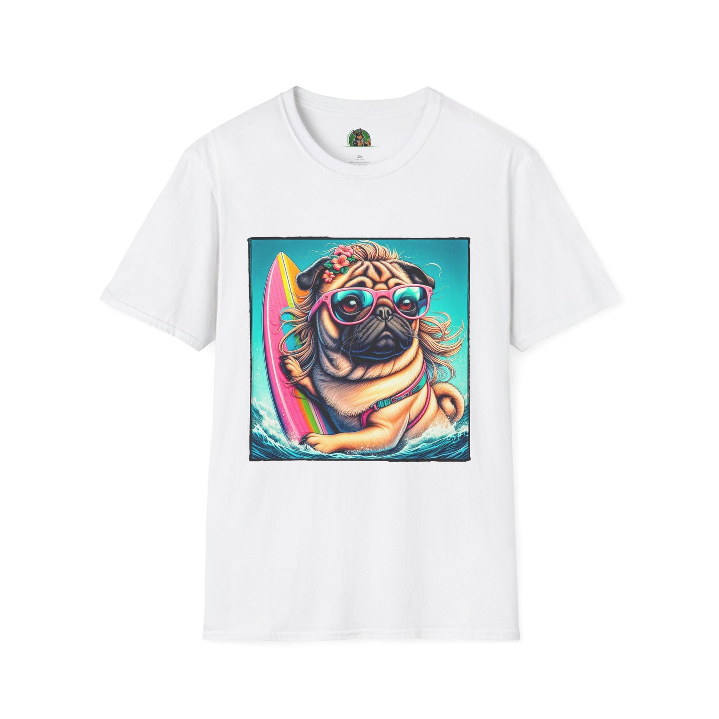 Pugs T-Shirt Printify XS White 