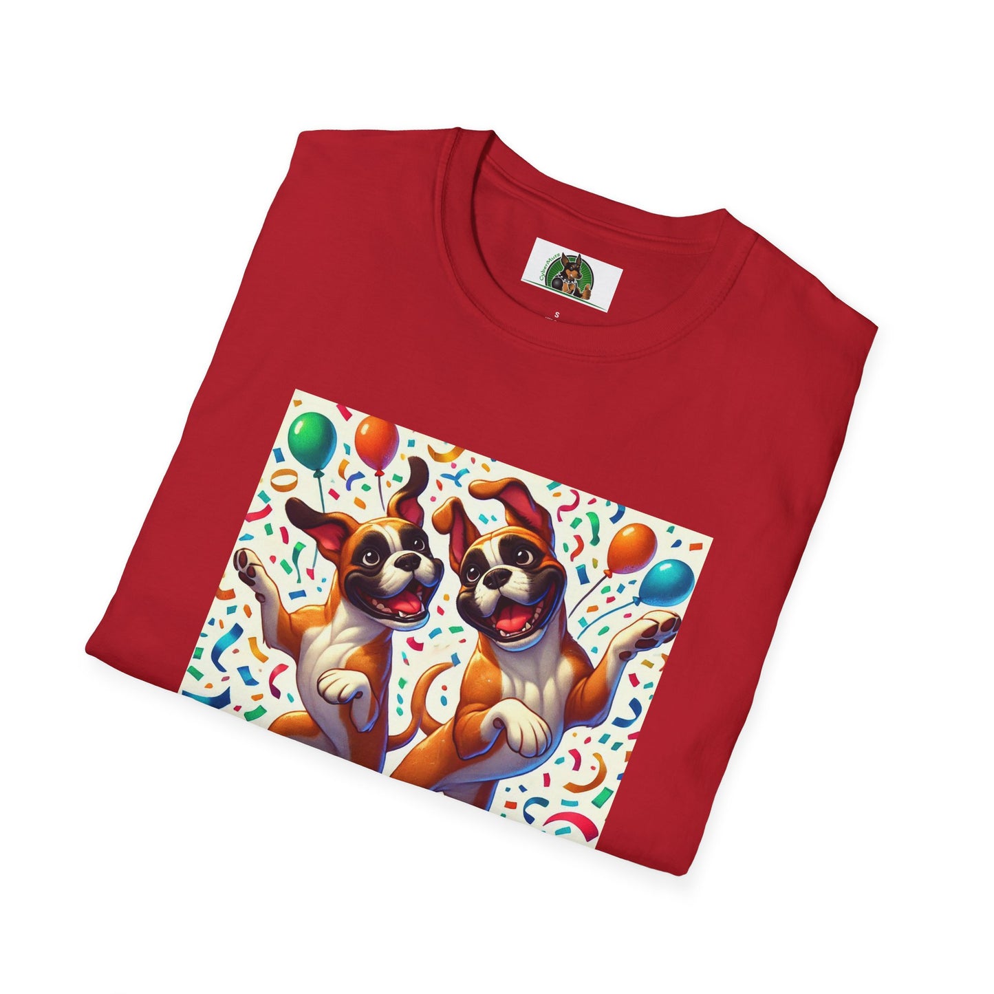 Boxer Dancing Dog T-Shirt - Fun and Playful Unisex Tee