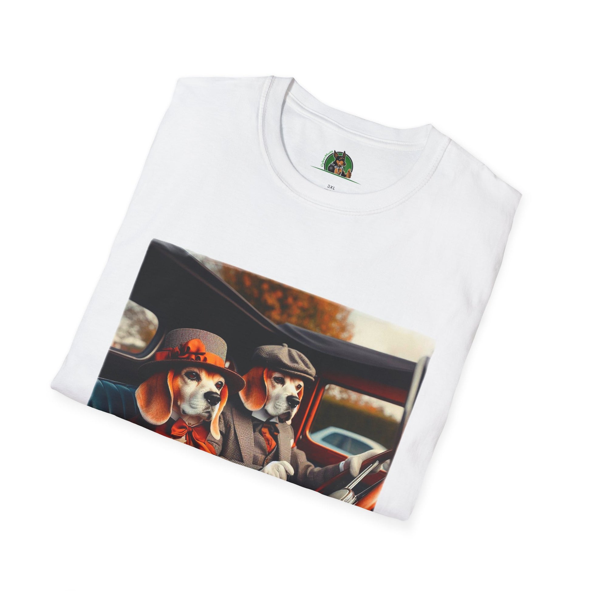 Wacky Beagle Old Time Couple T-Shirt Printify   