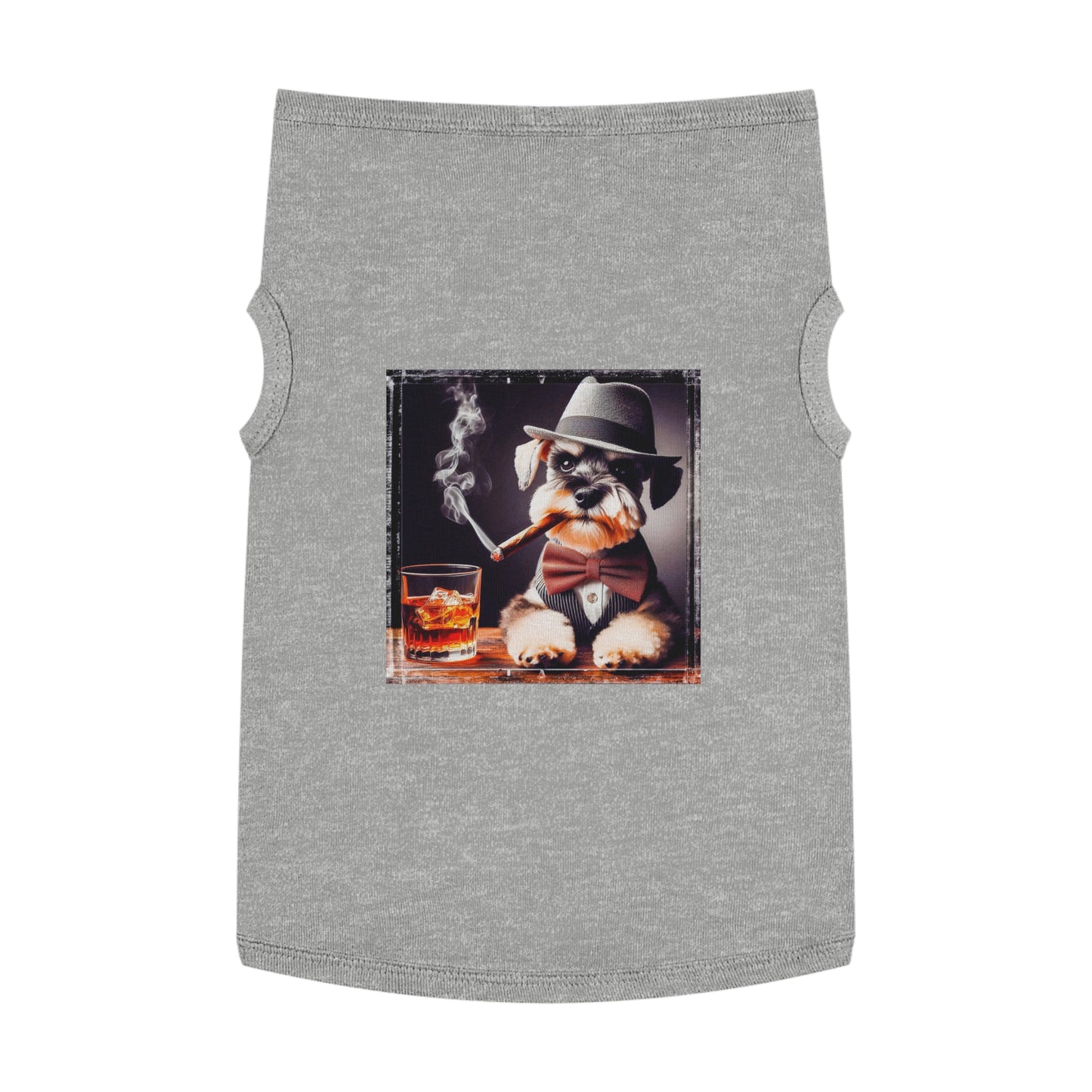 Pet Tank Top Miniature Schnauzer Pets Printify XL Heather 