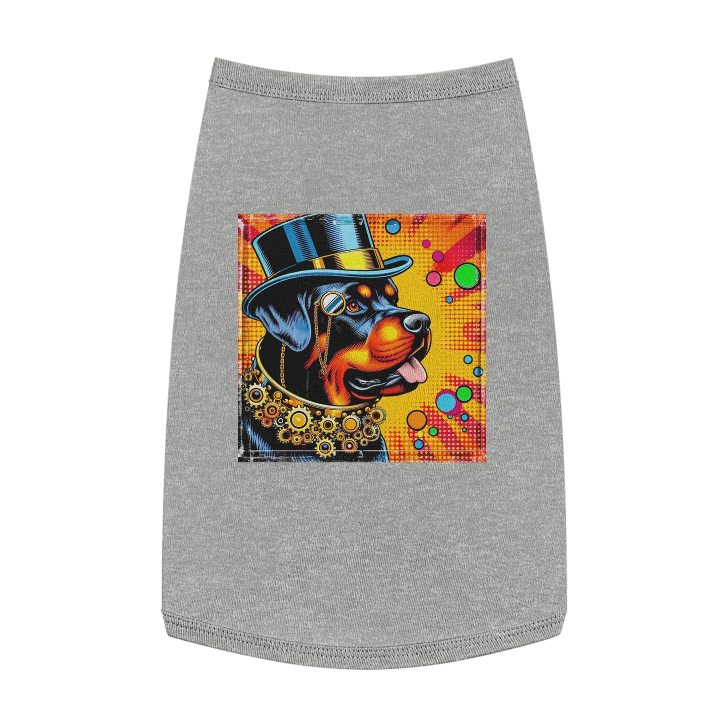 Rottie steam punk cutie Pets Printify L Heather