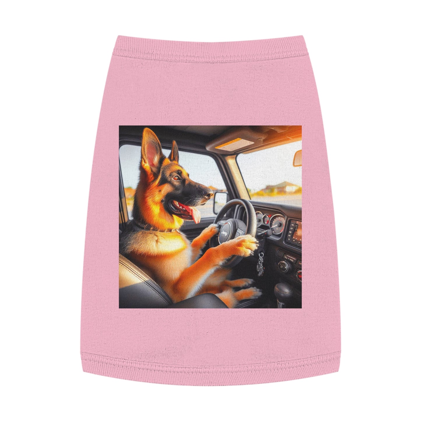 Pet Tank Top German Shepherd Pets Printify M Pink 