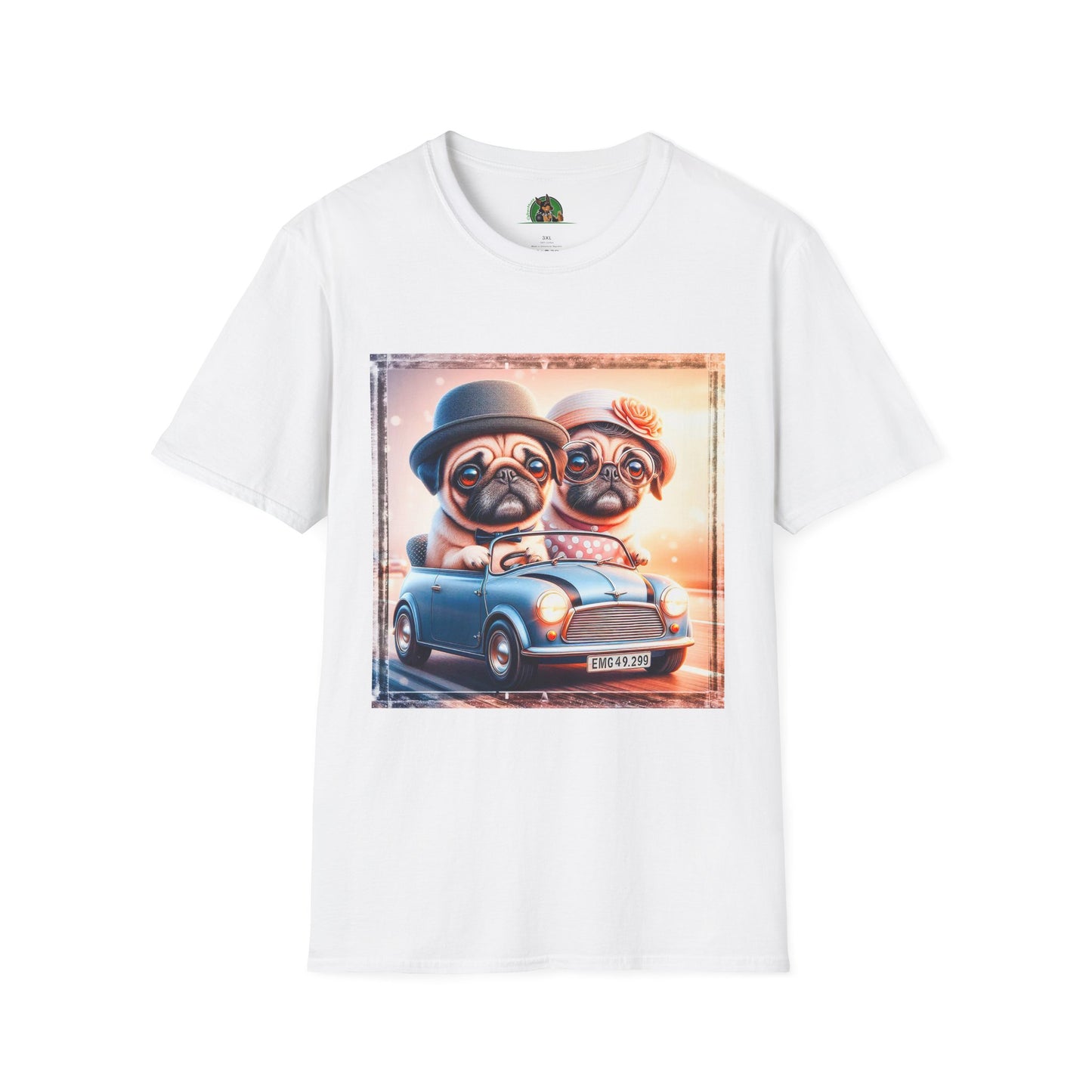 Wacky Pugs T-Shirt Printify XS White 