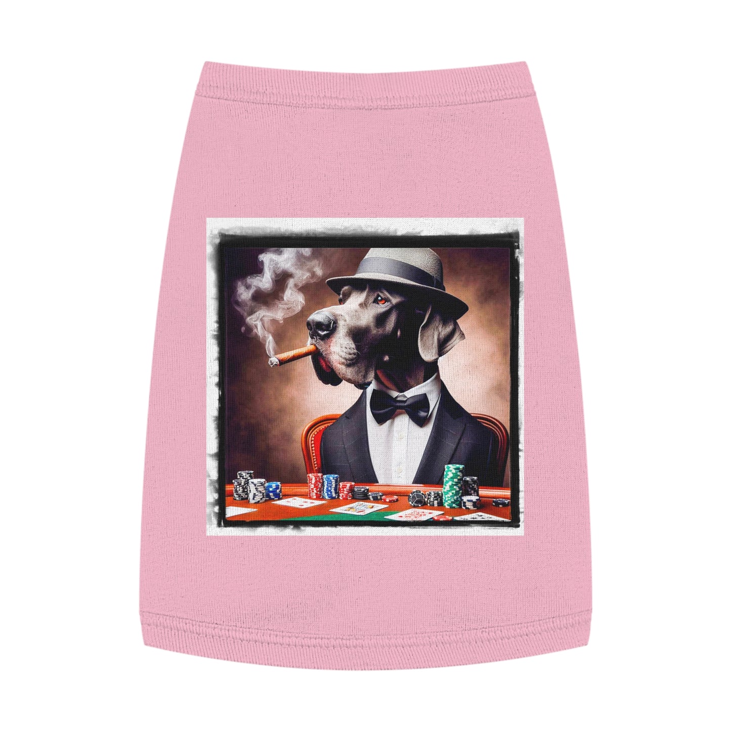 Pet Tank Top Great Dane Pets Printify M Pink