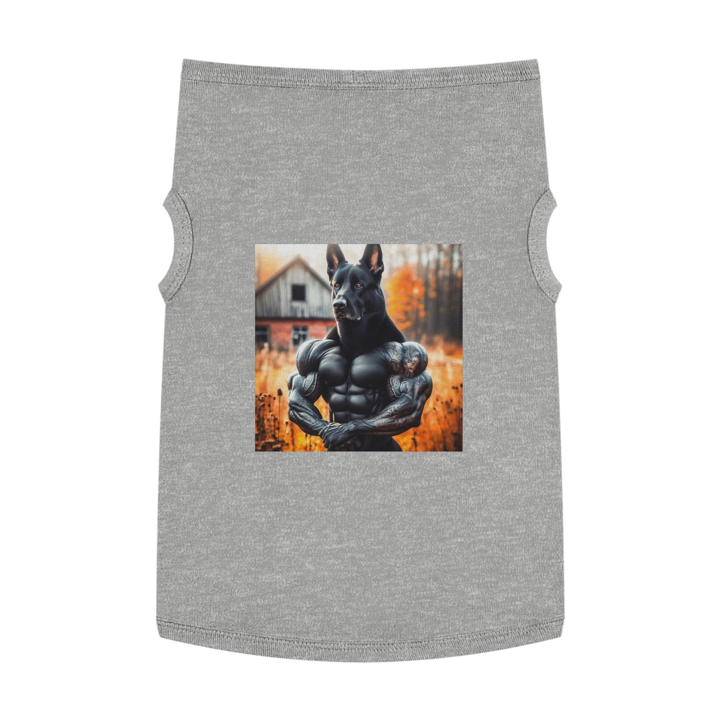 German Shepherd arm muscles shirt Pets Printify XL Heather