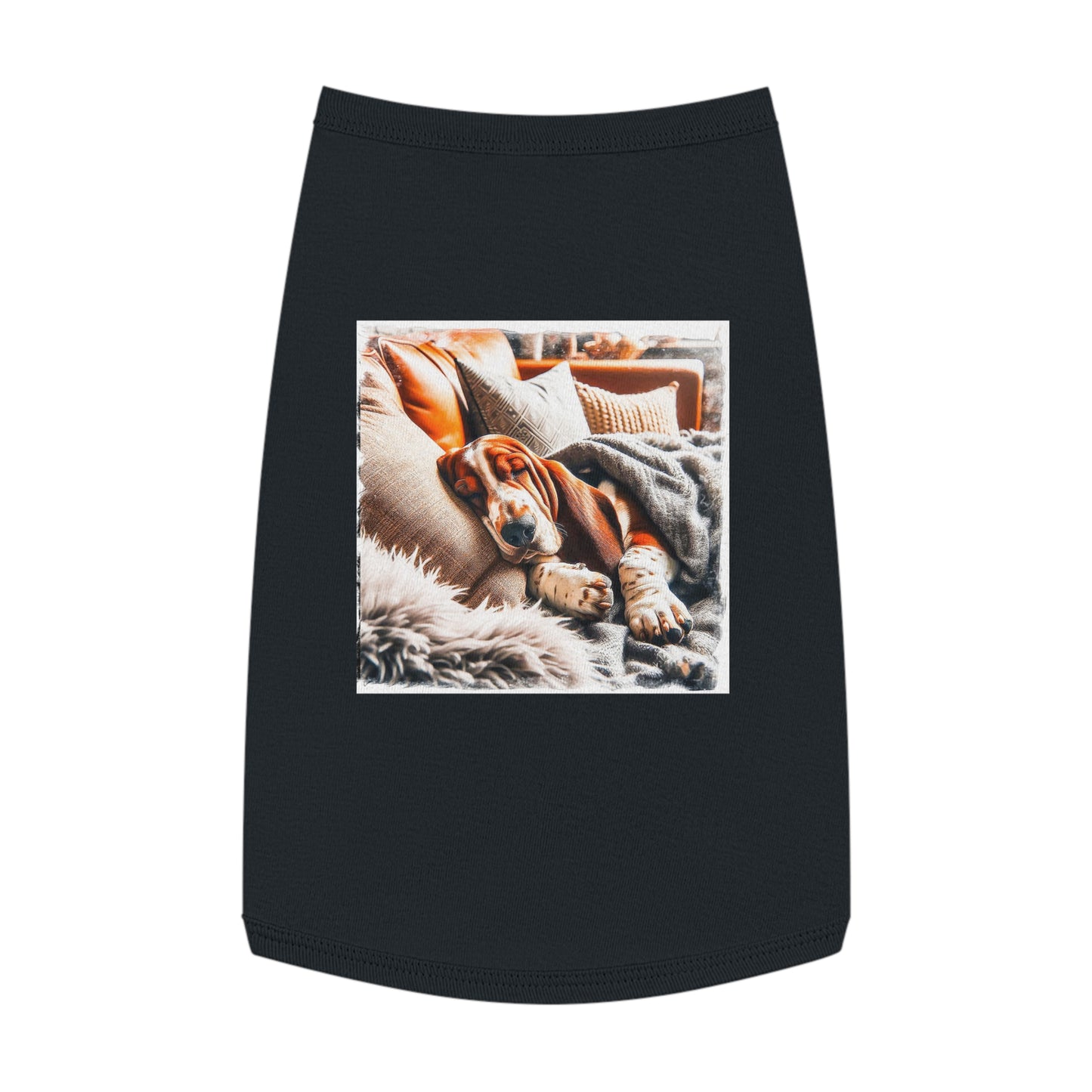 Pet Tank Top Basset Hound Pets Printify L Black