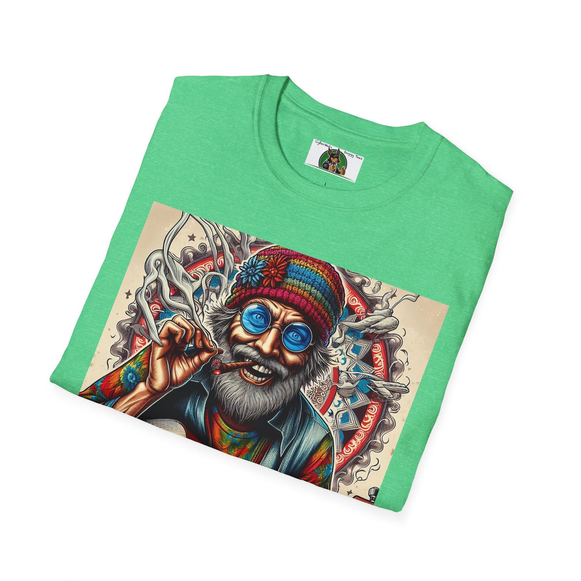 Wacky Old Hippie Dude T-Shirt Printify   