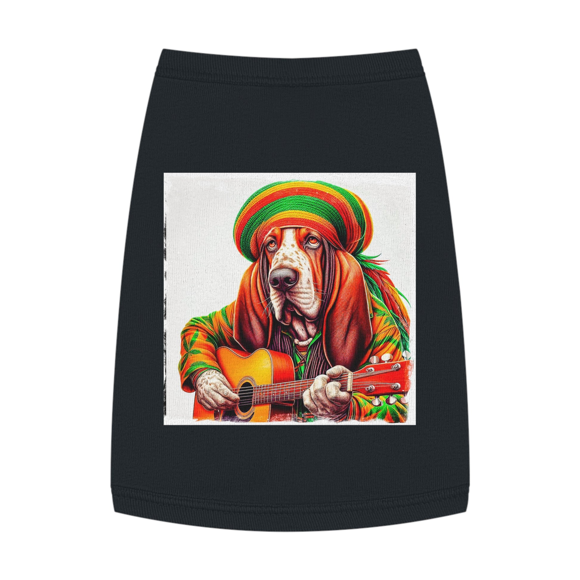 Pet Tank Top Basset Hound Pets Printify M Black