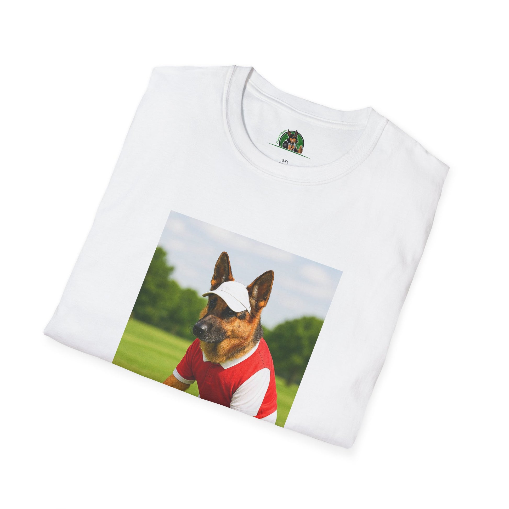 Sports German Shepherd Golf T-Shirt T-Shirt Printify