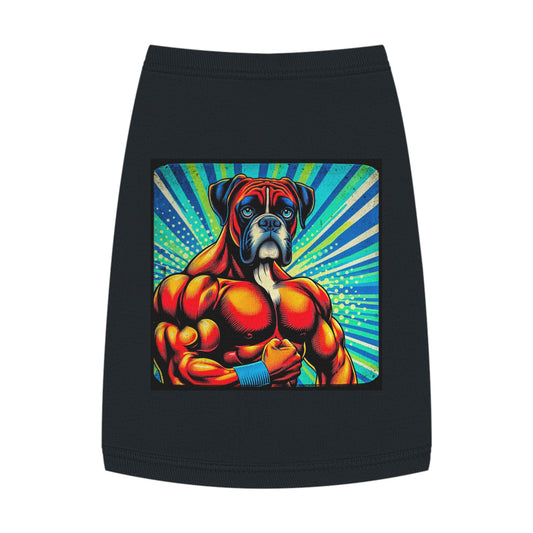 Pet Tank Top Boxer Muscle Dog Pets Printify M Black 