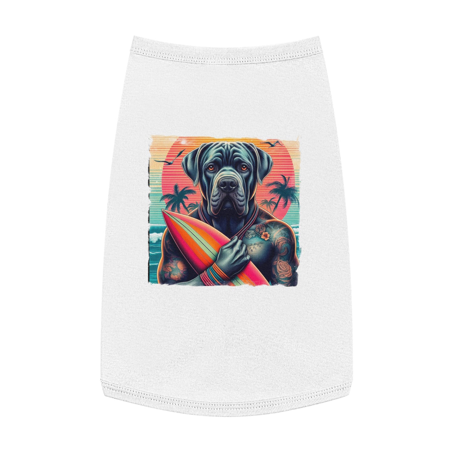 Pet Tank Top Cane Corso Pets Printify L White