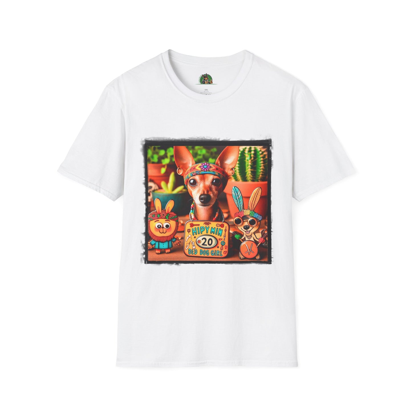 Min Pin T-Shirt T-Shirt Printify XS White 