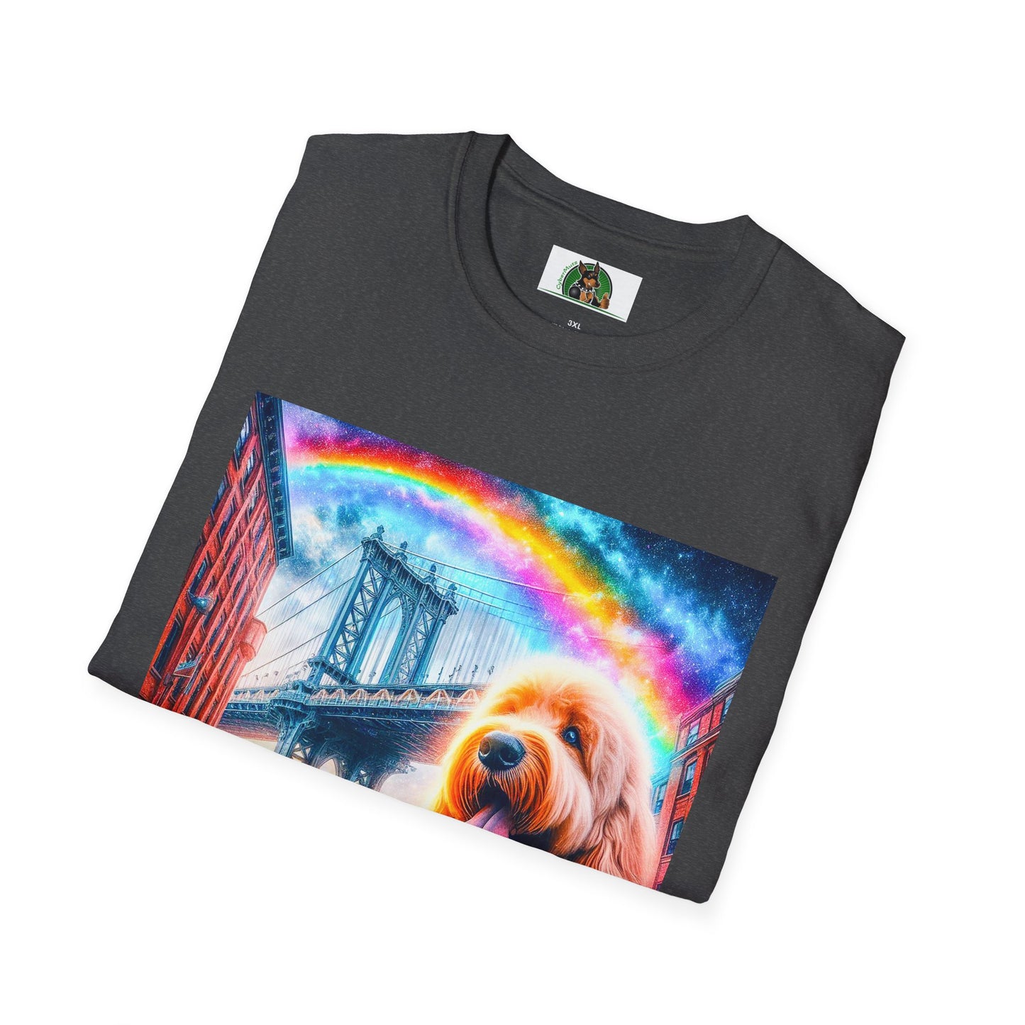 Golden Doodle bridge shirt T-Shirt Printify