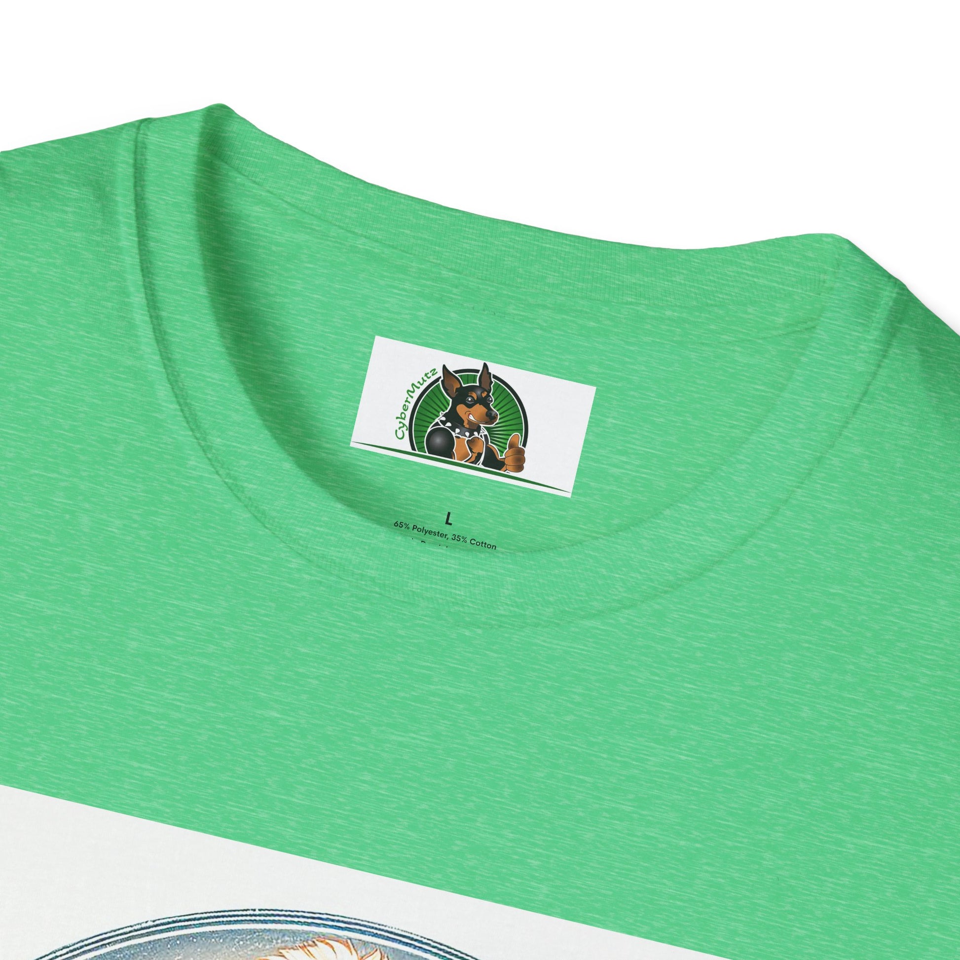 Golden Doodle flowery waves t shirt T-Shirt Printify