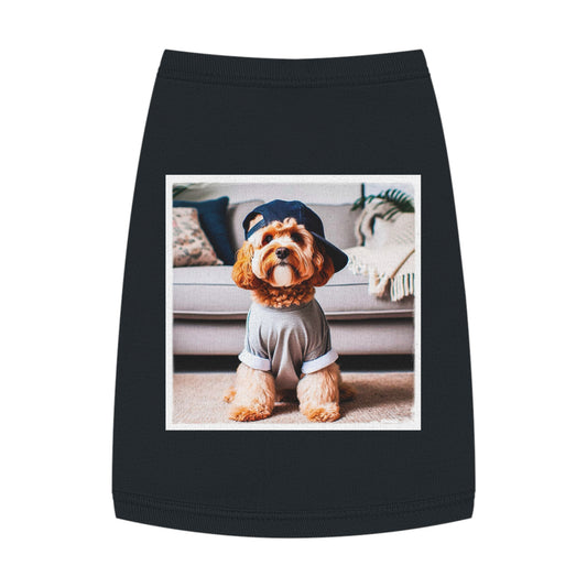 Pet Tank Top CockerPoo Pets Printify M Black 