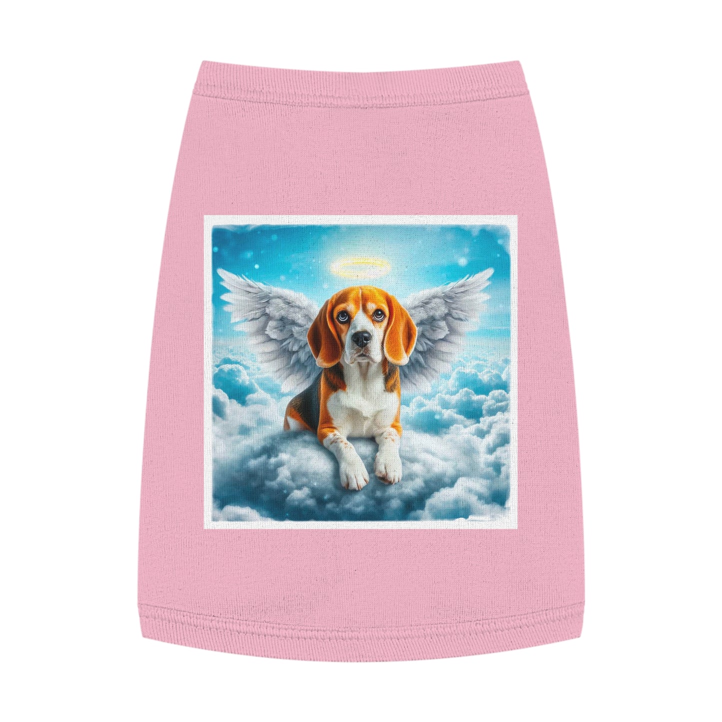 Pet Tank Top Beagle Angel Pets Printify M Pink 