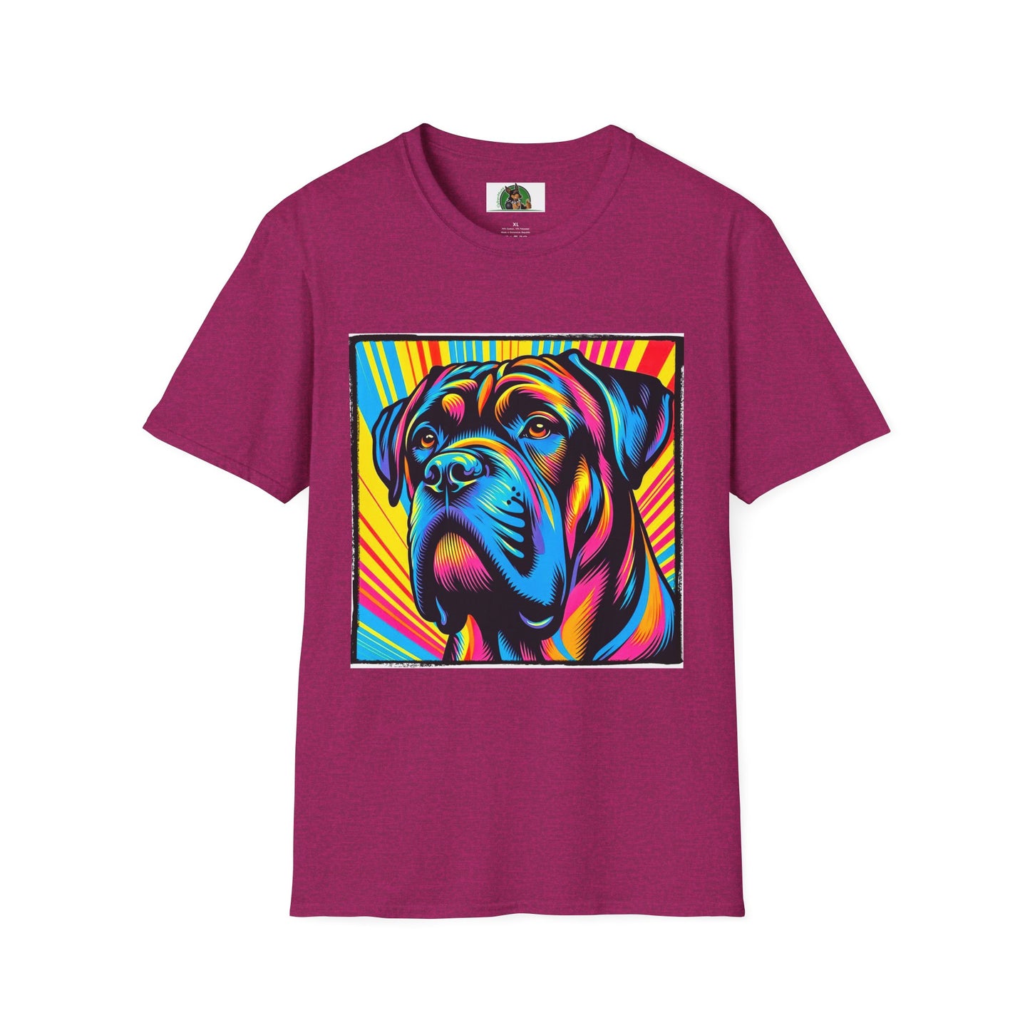 Cane Corso Pop Art Shirt T-Shirt Printify S Antique Heliconia