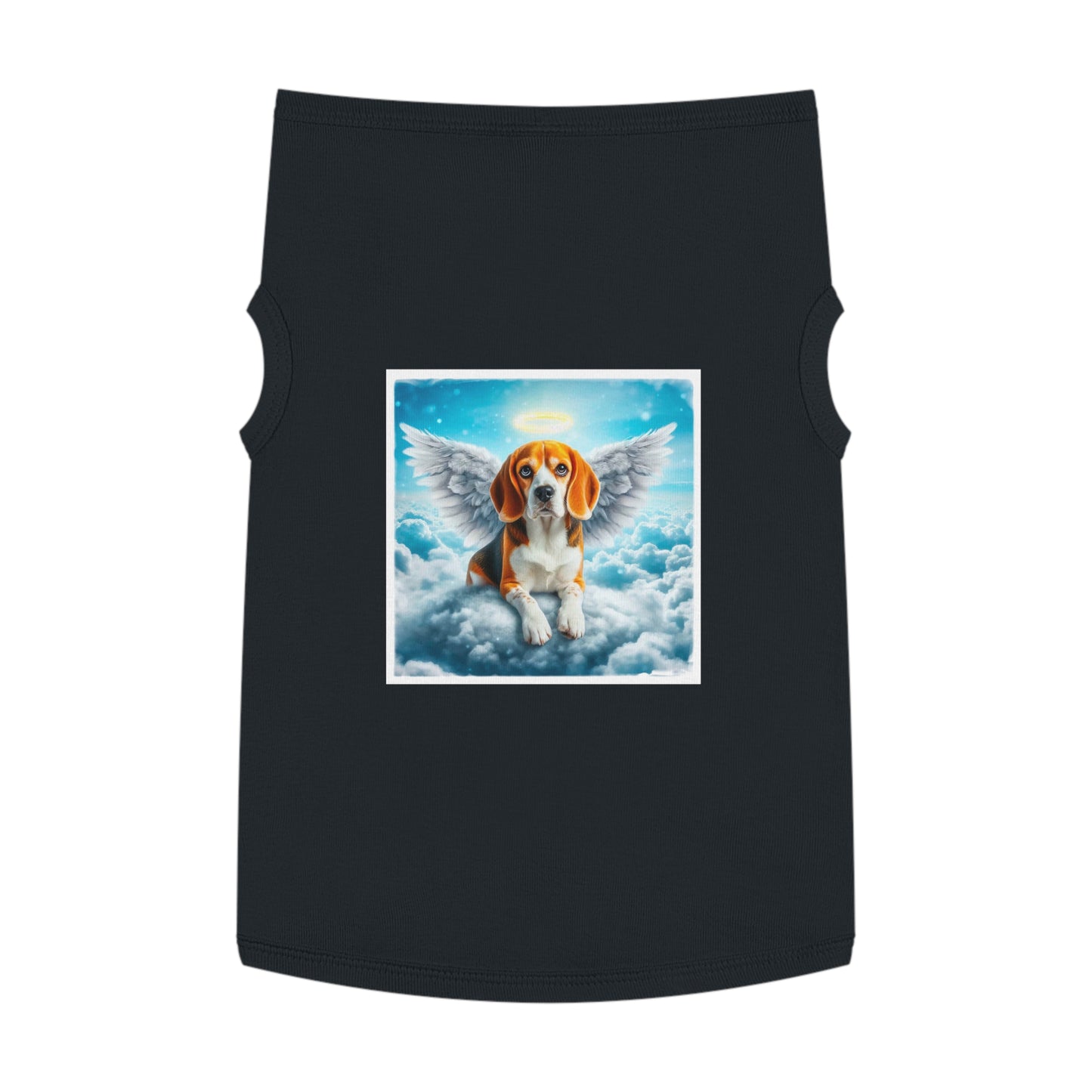 Pet Tank Top Beagle Angel Pets Printify   