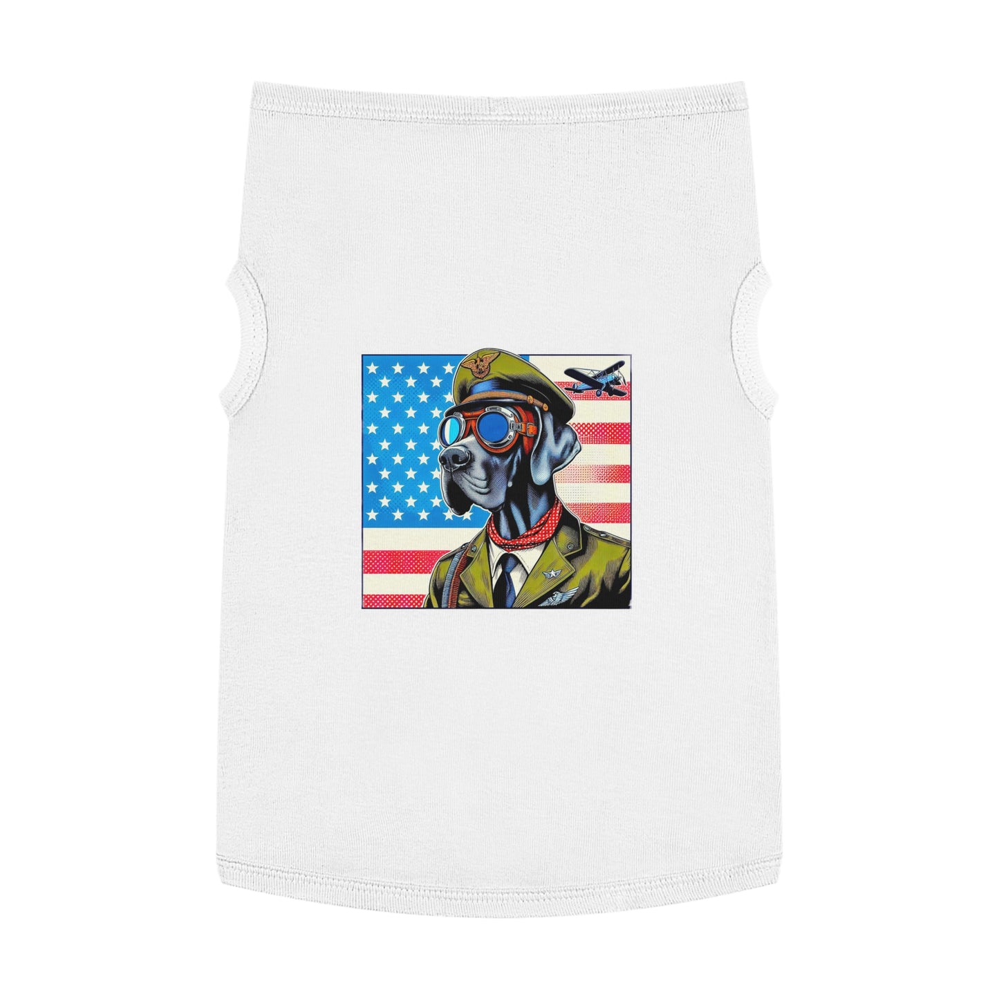 Pet Tank Top Great Dane Pets Printify XL White