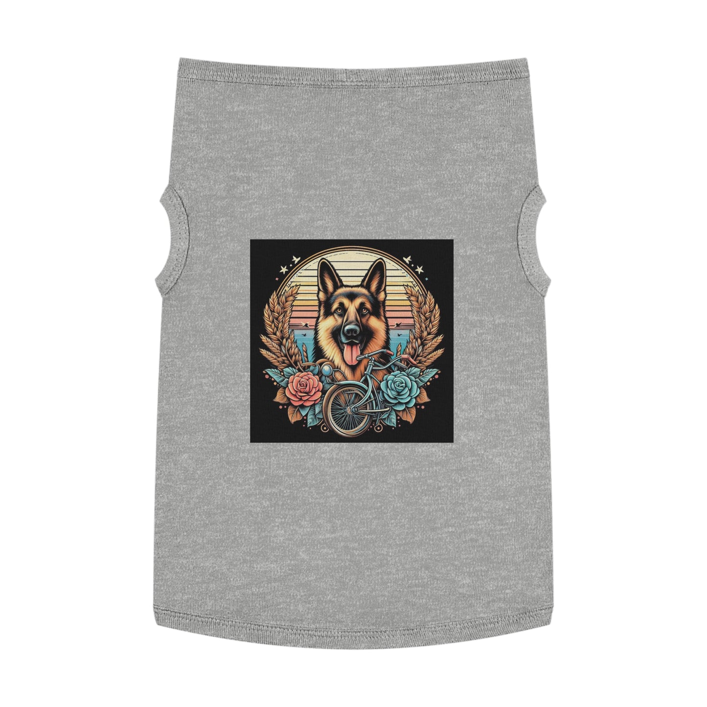 Pet Tank Top German Shepherd Pets Printify XL Heather 