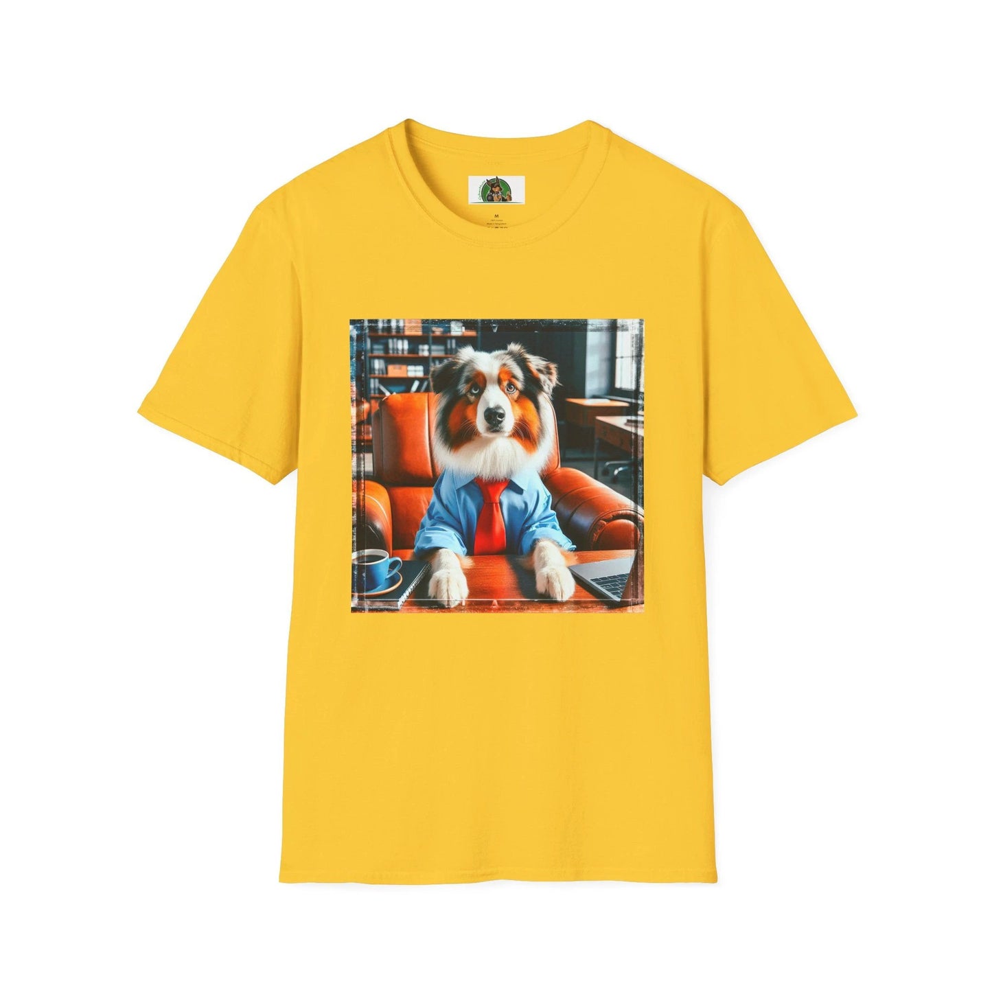 Australian Shepherd Boss Dog T-Shirt Printify S Daisy