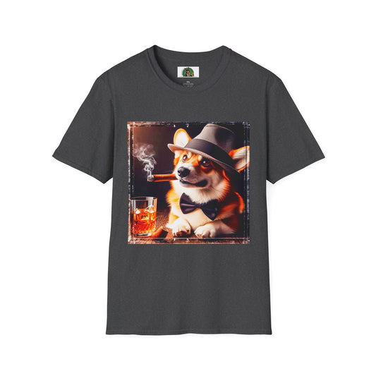 Pembroke Welsh Corgi T-Shirt Printify XS Dark Heather 