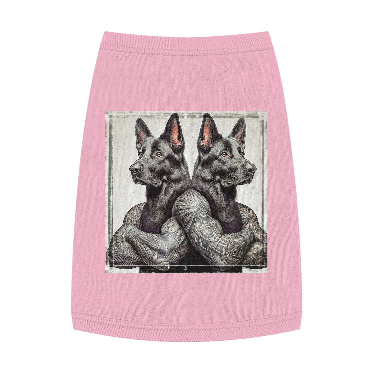 Pet Tank Top German Shepherd Pets Printify M Pink 