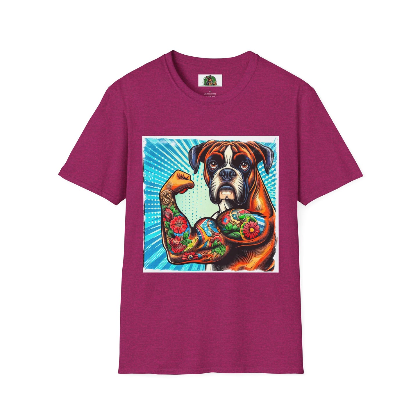 Boxer T-Shirt Printify S Antique Heliconia 