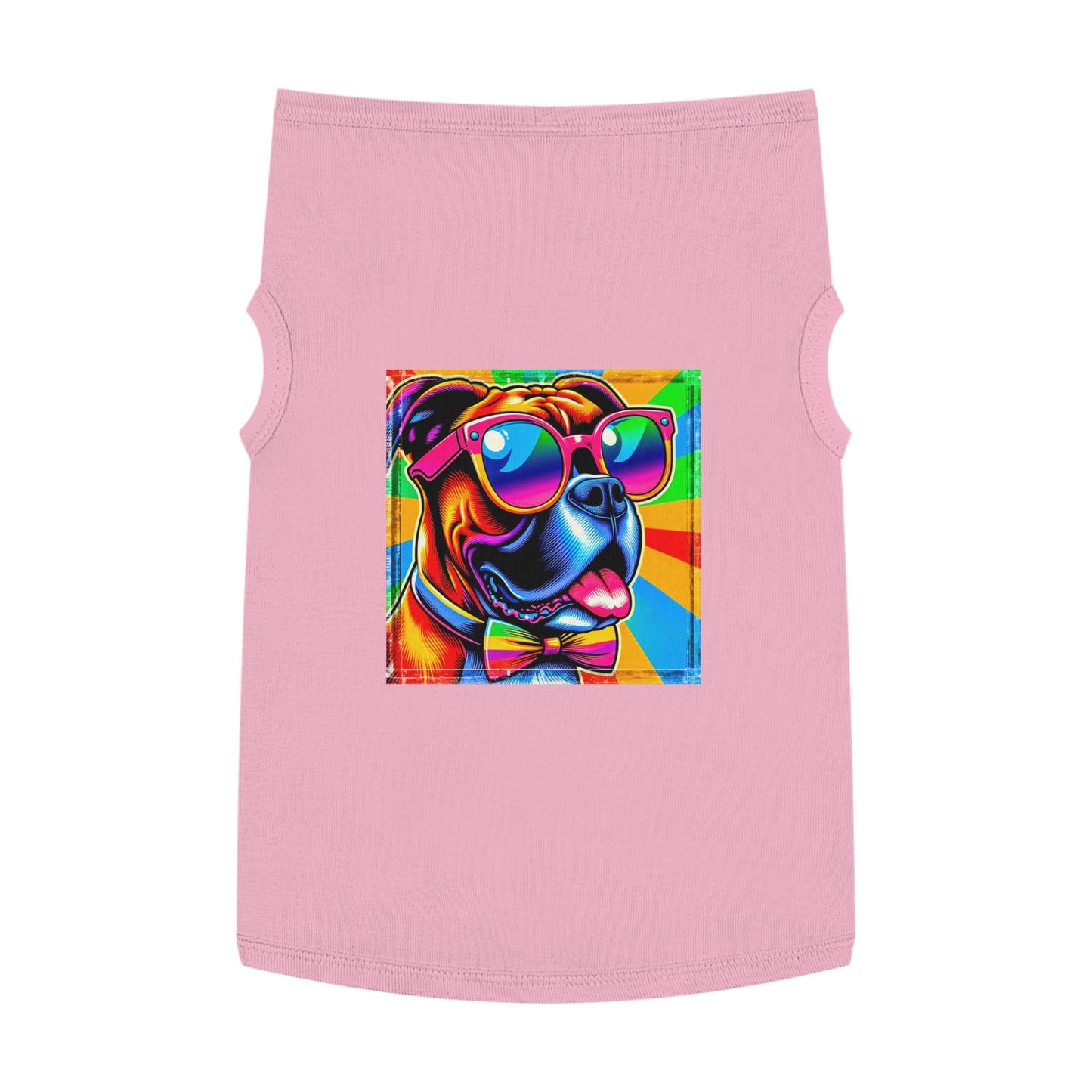 Pet Tank Top Boxer Pets Printify XL Pink 