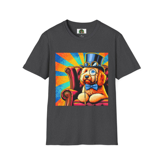 Golden Doodle steam punk cutie shirt T-Shirt Printify XS Dark Heather