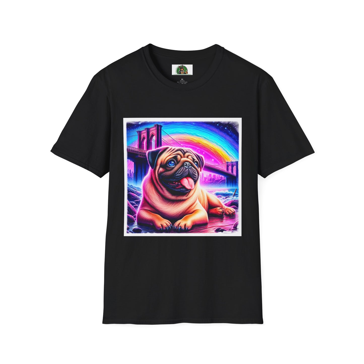 Pugs T-Shirt Printify XS Black 