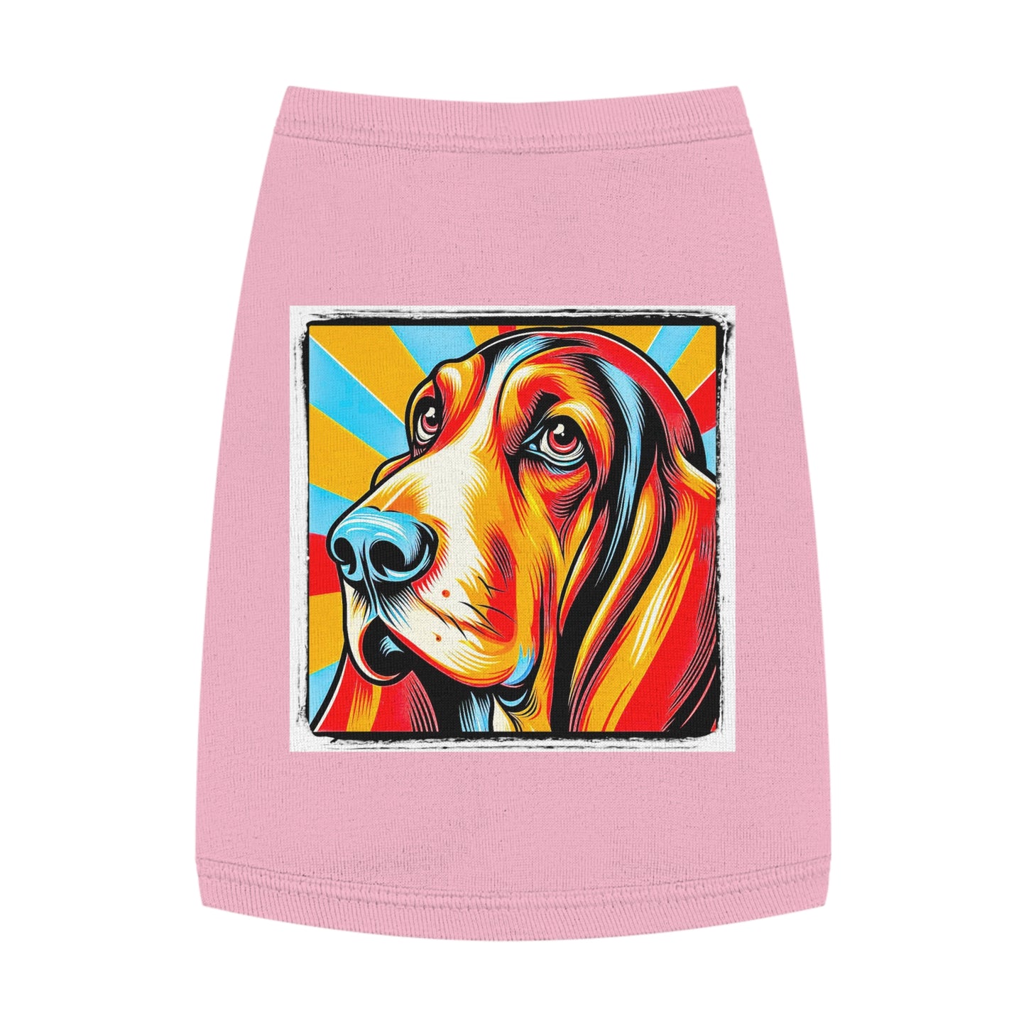 Pet Tank Top Basset Hound Pets Printify M Pink