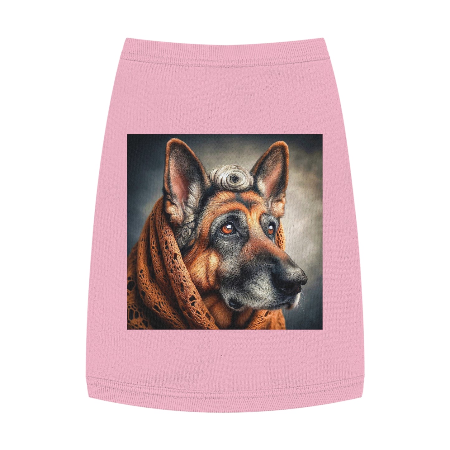 German Shepherd old man shirt Pets Printify M Pink