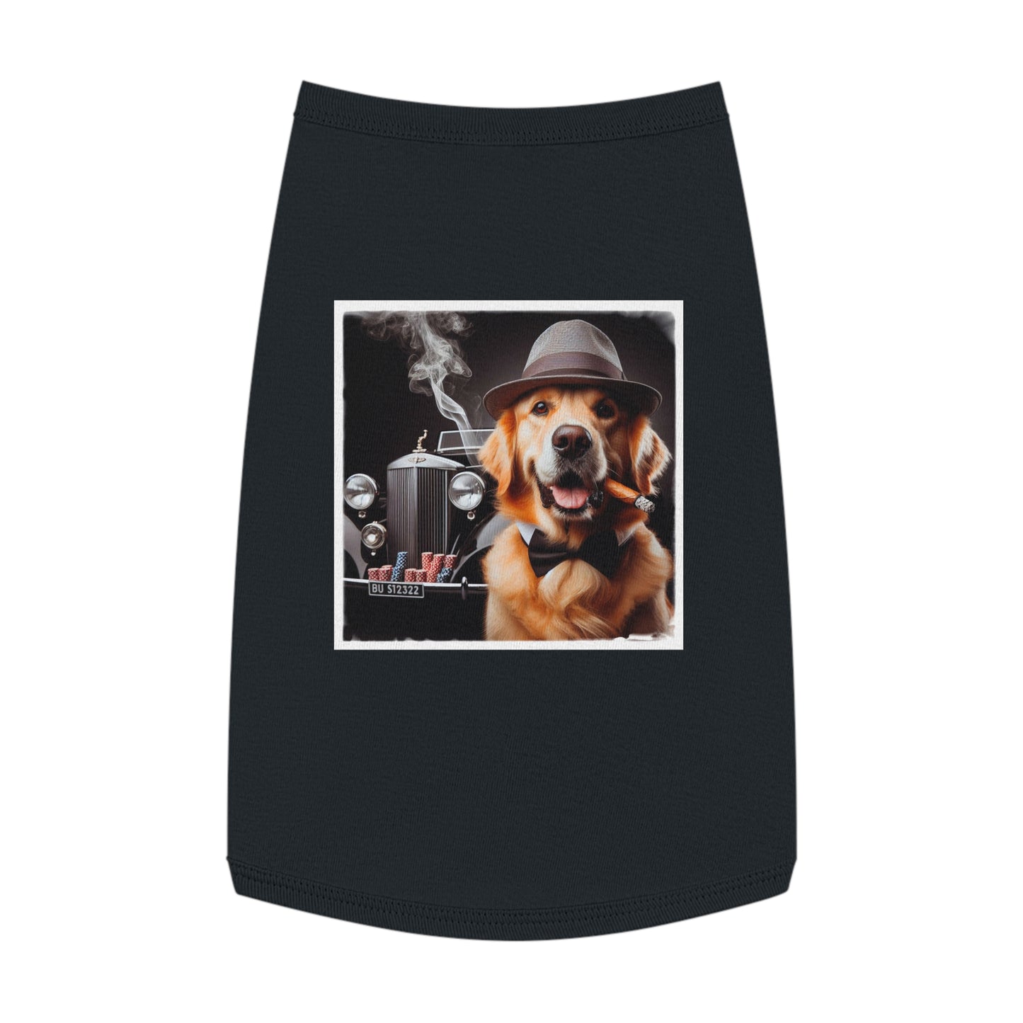 Golden Retriever pet tank top Pets Printify   