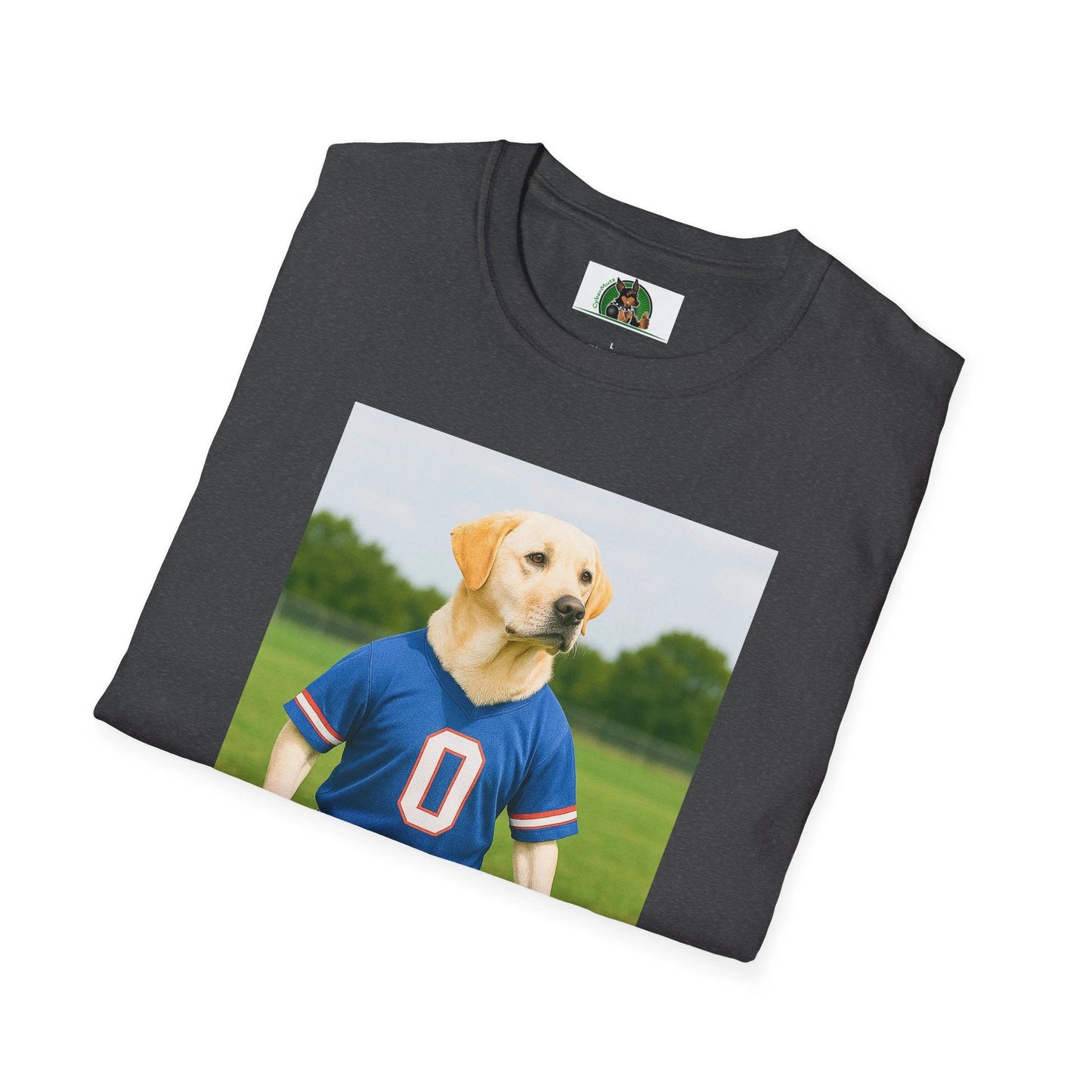 Labrador Retriever Soccer T-Shirt — Dog Lover Sports Tee T-Shirt Printify