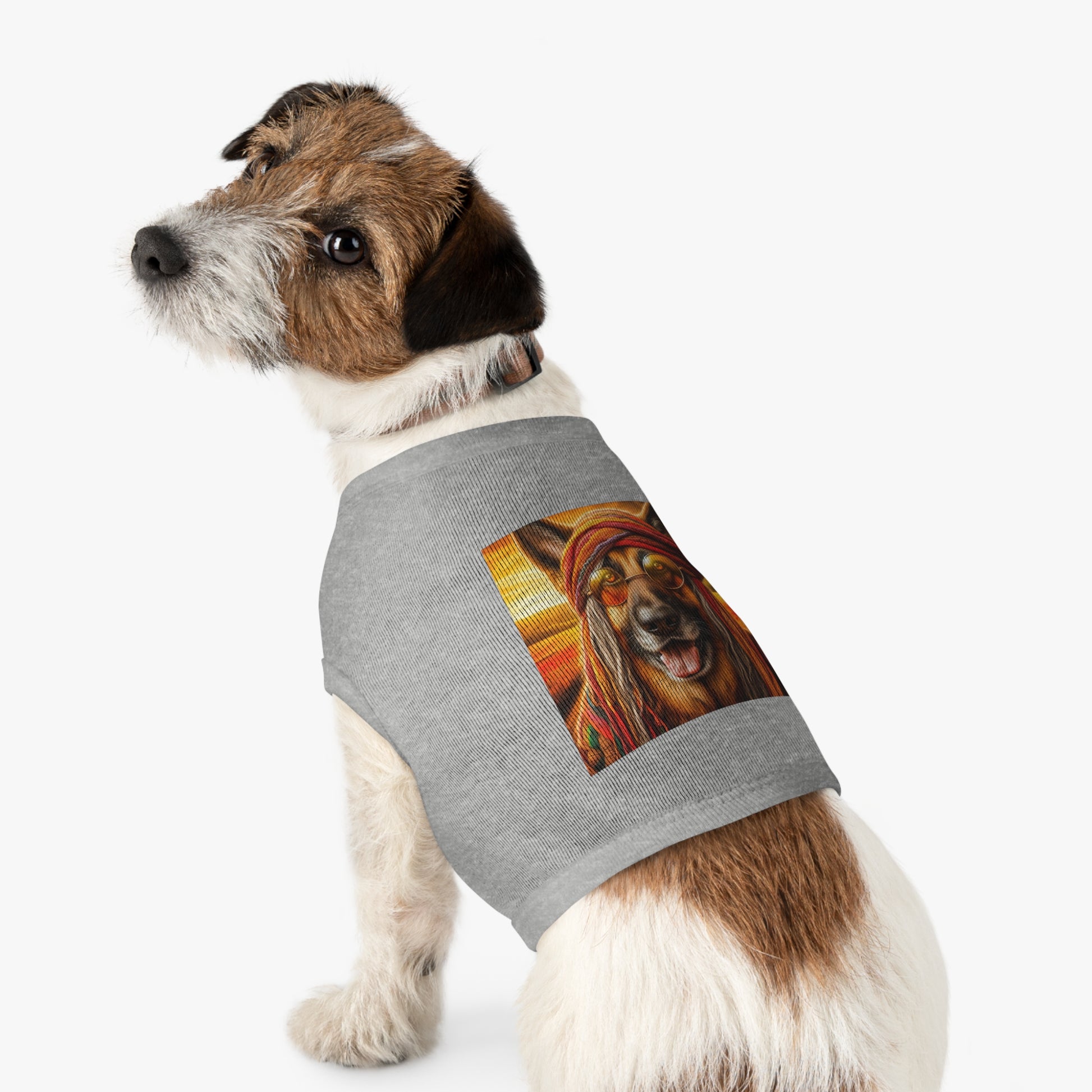 German Shepherd old hippie shirt Pets Printify