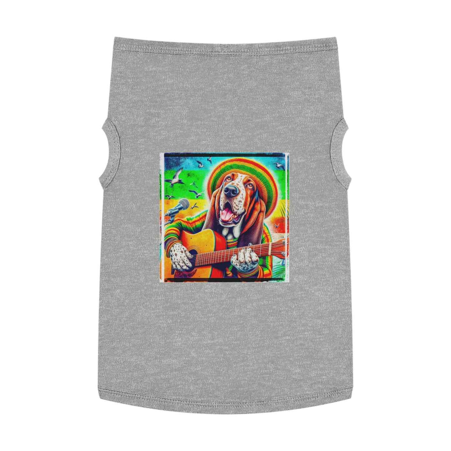 Pet Tank Top Basset Hound Pets Printify XL Heather