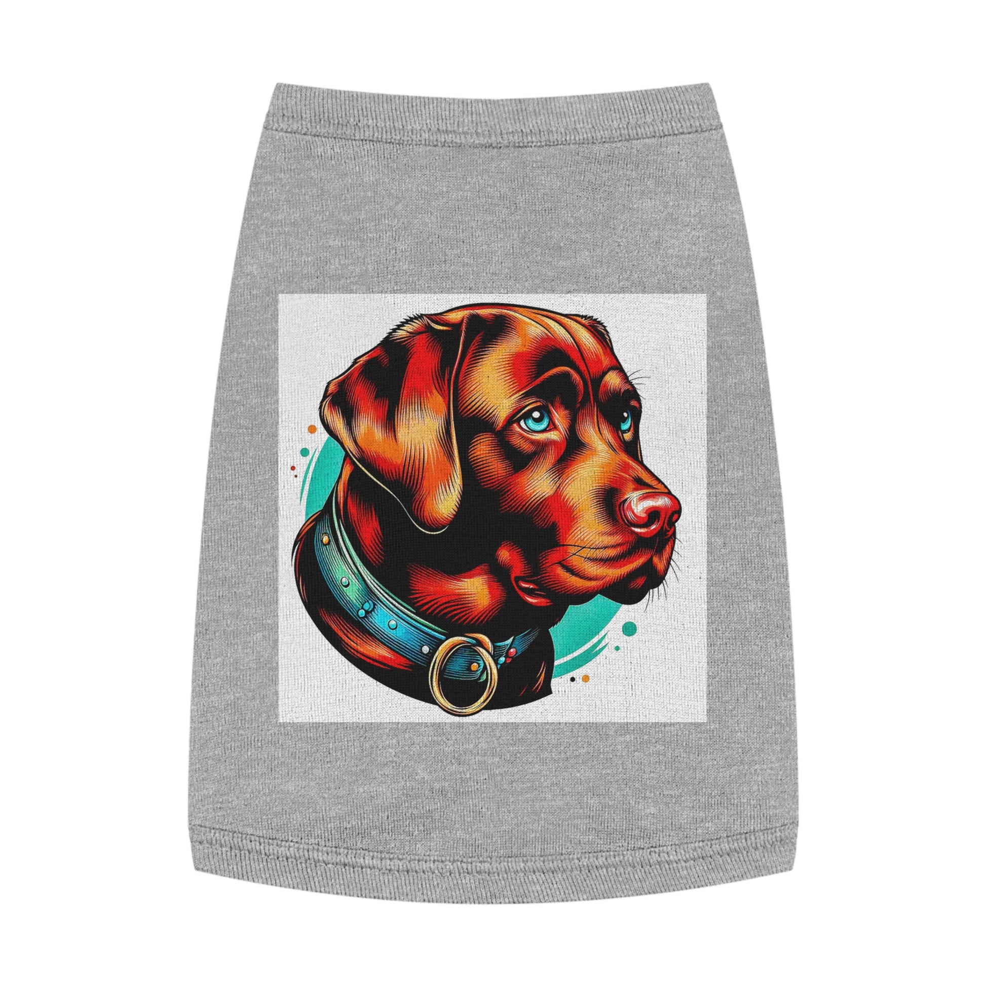 Pet Tank Top Labrador Retriever Pets Printify M Heather 