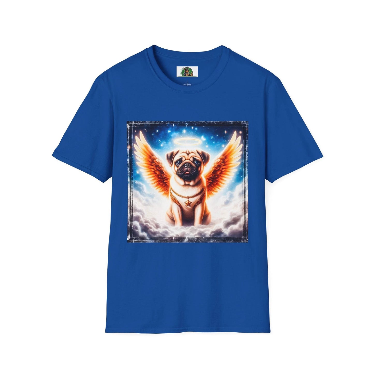 Pug Angel T-Shirt T-Shirt Printify XS Royal
