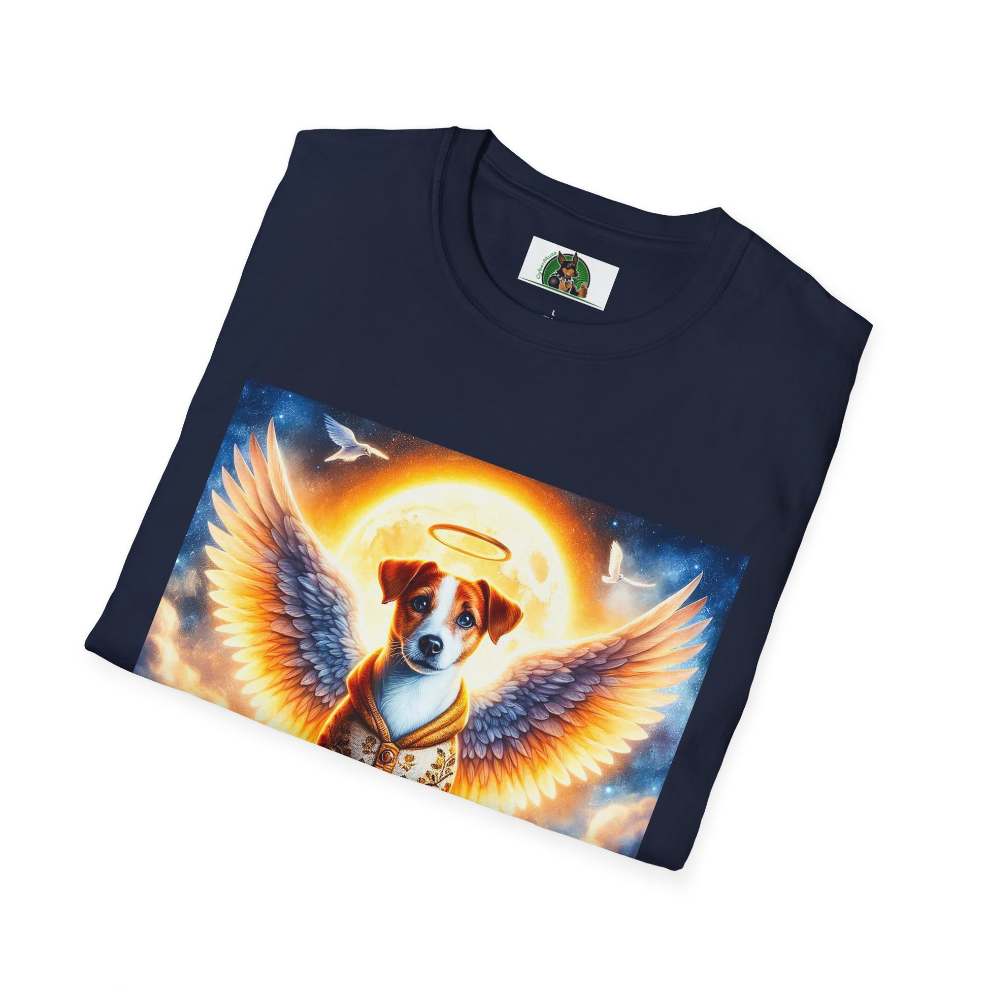 Jack Russell Golden Angel T-Shirt Printify   