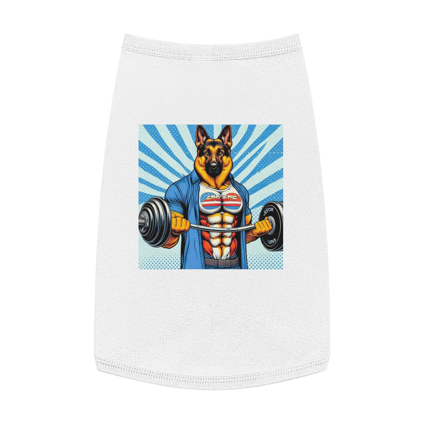 Pet Tank Top German Shepherd Pets Printify L White 