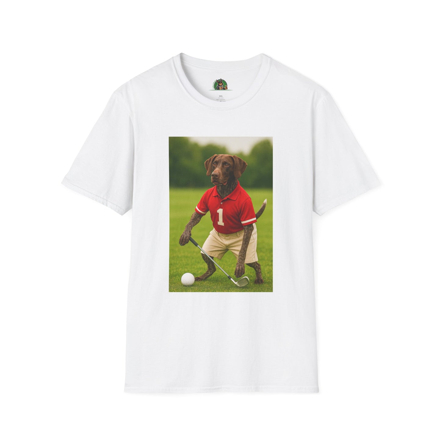 Golf Sports German Shorthair T-Shirt T-Shirt Printify White XS