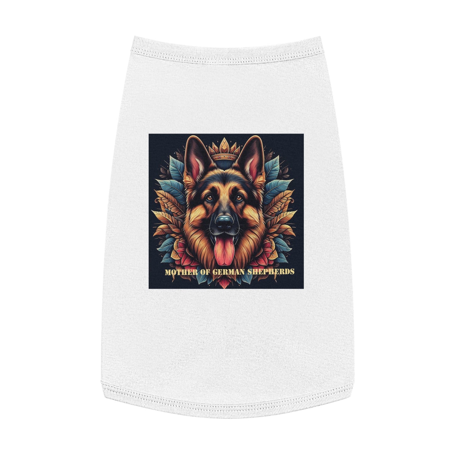 Pet Tank Top German Shepherd Pets Printify L White 