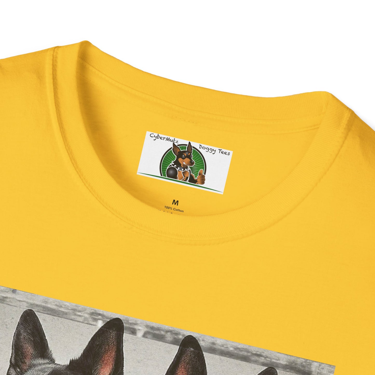 Muscle Twins Black German Shepherds Unisex Softstyle T-Shirt